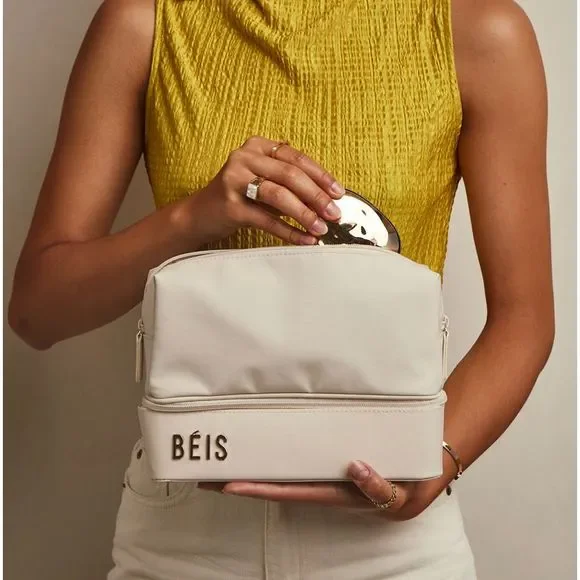 NWT BEIS The Cosmetic Organizer - Recycled Collection in BEIGE - Picture 8 of 8